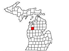 Map of Wexford County's location
